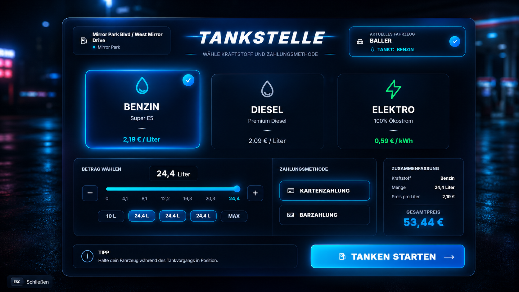 ESX / Fuel Script